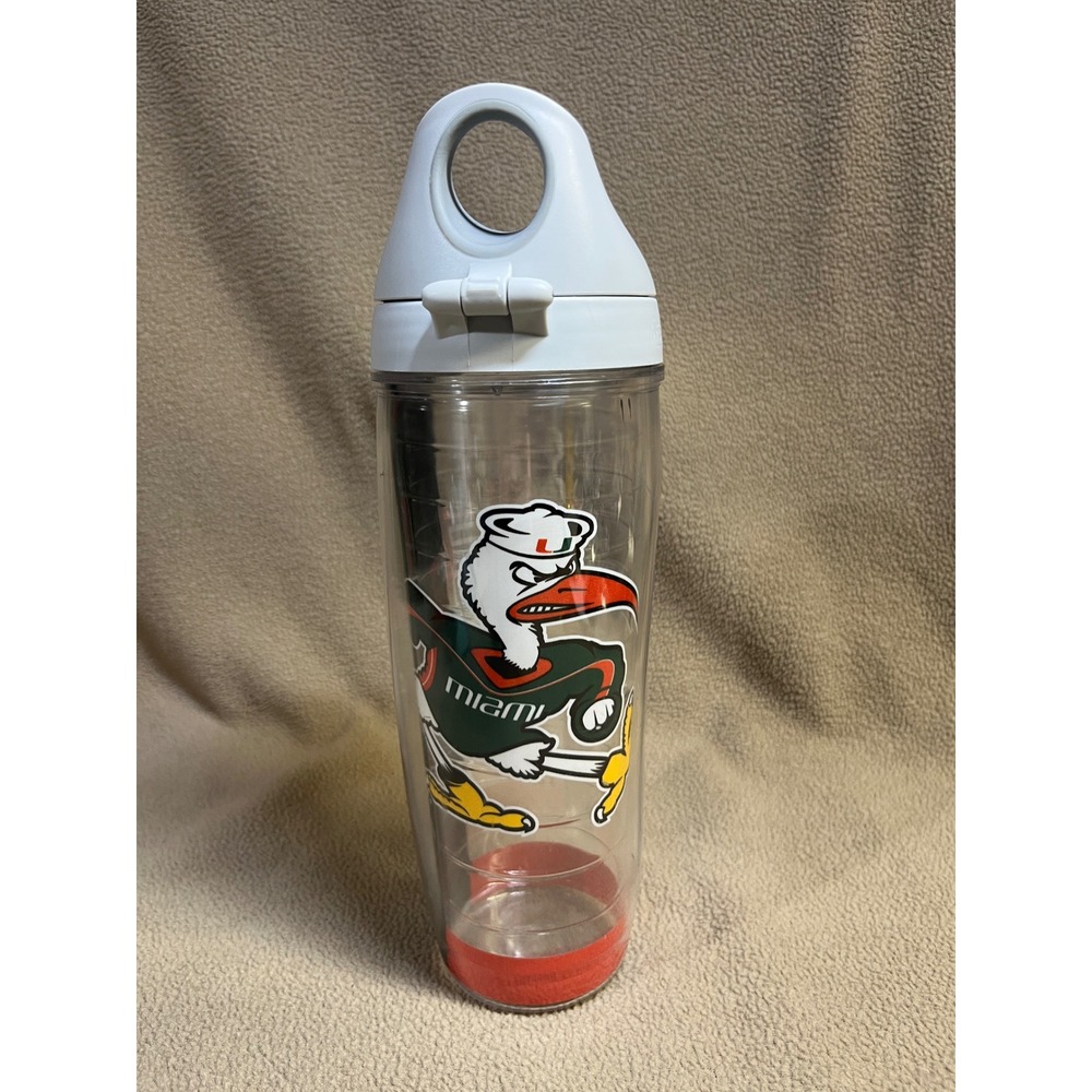 Miami Hurricanes Tervis Tumbler 24oz Water Bottle Sebastian The Ibis Insulated